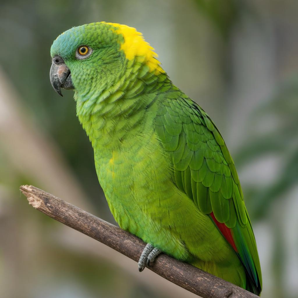 Amazona Nuca Amarilla (Amazona auropalliata) – parche amarillo en la nuca