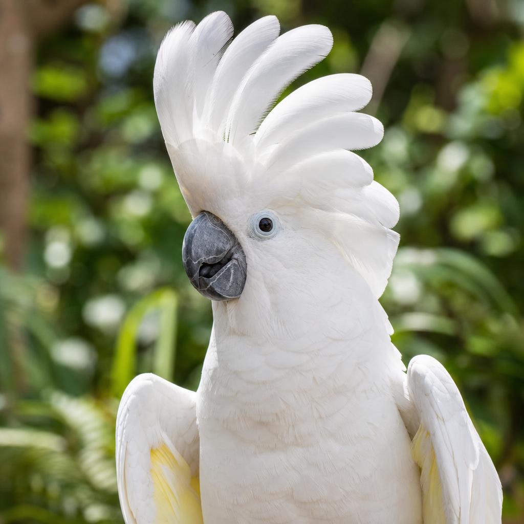 Cacatúa Blanca – plumaje blanco inmaculado