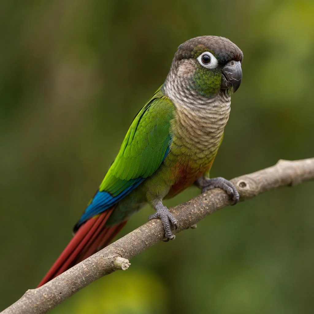 Agapornis inseparable pequeño loro colorido criado a mano