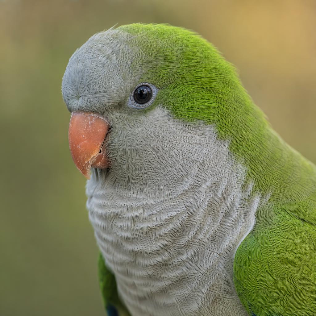 Cotorra Monje – retrato de perfil